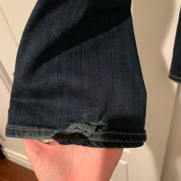 Paige Flared Dark Wash Jeans - Picture 4 of 6